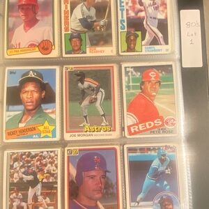 Lot A Early 1980’s baseball cards over 200 cards